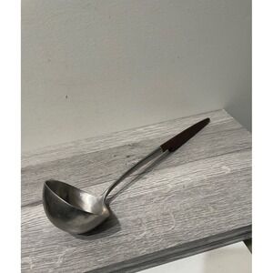 Ekco Eterna Canoe Muffin Forged Stainless Japan Ladle Brown Handle MCM 12"